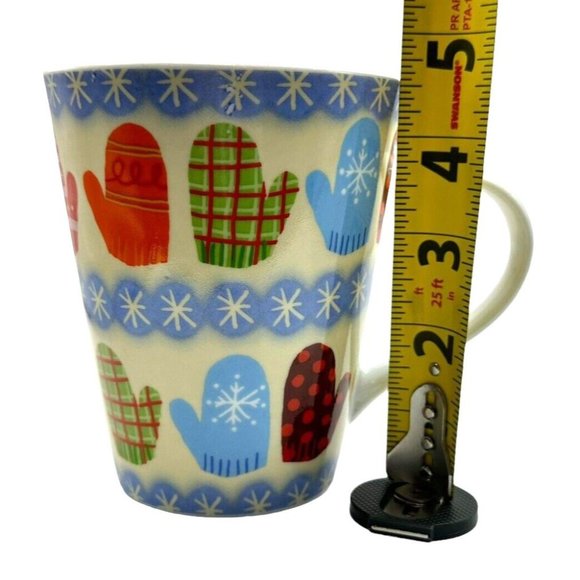 Boston Warehouse Mug Buddies Multi-colored Mugs Mittens Coffee Tea Cups Lot of 3 - Picture 7 of 10